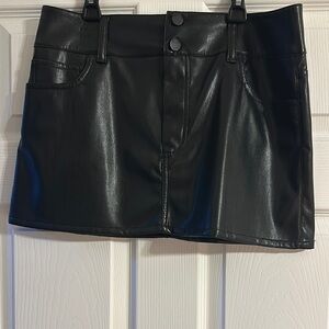 Alice + Olivia Black Mini Skirt